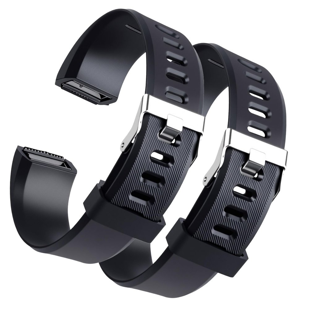 Duoxiate 2-Pack Watch Bands Replacement for ID115Plus HR, Veryfitpro Smart Watch Replacement Bands for Men Women, Activity Fitness Tracker Wrist Bands with Secure Buckle for Daily Wear