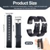 Duoxiate 2-Pack Watch Bands Replacement for ID115Plus HR, Veryfitpro Smart Watch Replacement Bands for Men Women, Activity Fitness Tracker Wrist Bands with Secure Buckle for Daily Wear view 2