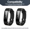 Duoxiate 2-Pack Watch Bands Replacement for ID115Plus HR, Veryfitpro Smart Watch Replacement Bands for Men Women, Activity Fitness Tracker Wrist Bands with Secure Buckle for Daily Wear view 3