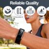 Duoxiate 2-Pack Watch Bands Replacement for ID115Plus HR, Veryfitpro Smart Watch Replacement Bands for Men Women, Activity Fitness Tracker Wrist Bands with Secure Buckle for Daily Wear view 4