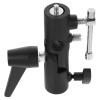 Kisangel H-Shaped Aluminum Alloy Light Stand Adapter with Dual Flash Mount Swivel Umbrella Clamp for Off-Camera Tripod and Photography Umbrella Portable Bracket for Studio and Outdoor Use view 1