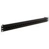 AX103253 CAT6 Plus Patch Panel, 24-Port, 1U, Black view 1