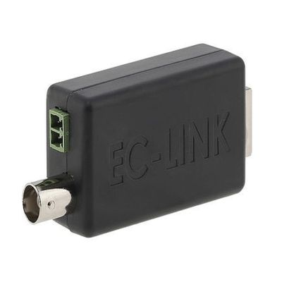 NVT Phybridge EC-Link PoE Network Extender, CLEER Series, Black, 12.5 Mbps, Single Port, Plastic