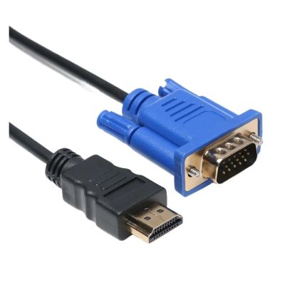 1-5m 1080P Digital AV Adapter Cord HDMI-Compatible to VGA Converter Display Output Male to Male for PC HDTV(1.5m)