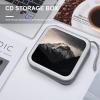 FekiLoot White Black Mountain Under The Sky CD Case 40 Capacity DVD Case Holder Hard Plastic DVD Disc Storage Binder for Car Portable Zipper Disc Storage Organizer Wallet Bag for Home Travel view 4