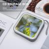 FekiLoot Jewel Dragonfly CD Case 40 Capacity DVD Case Holder Hard Plastic DVD Disc Storage Binder for Car Portable Zipper Disc Storage Organizer Wallet Bag for Home Travel view 4