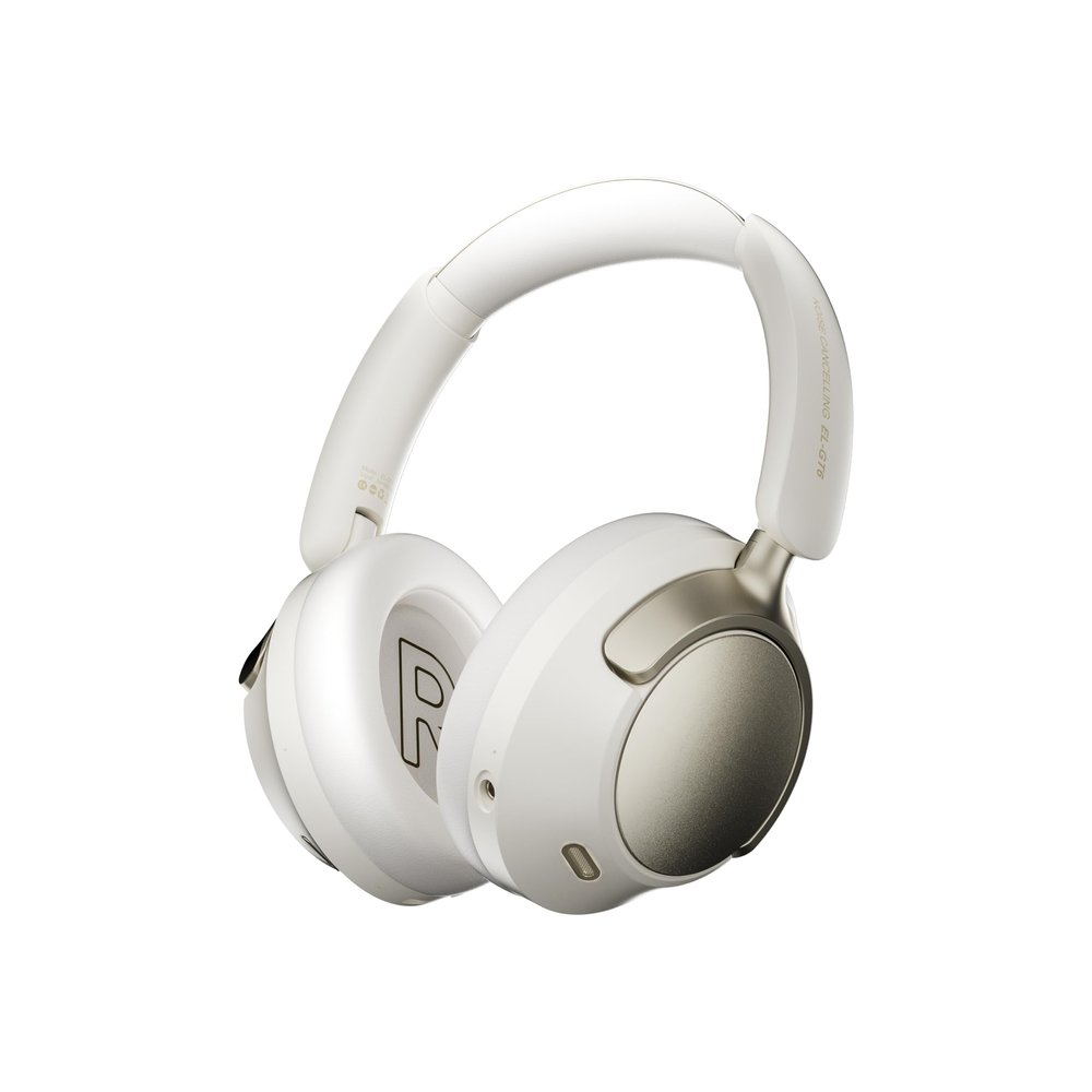 Adaptive Intelligent Dual Feedback Noise-canceling Headphones Wireless Bluetooth 6.0HIFI Stereo Sound Effect Can be Used for 120 Hours Office Outdoor Sports Games quietcomfort Headphones (White)