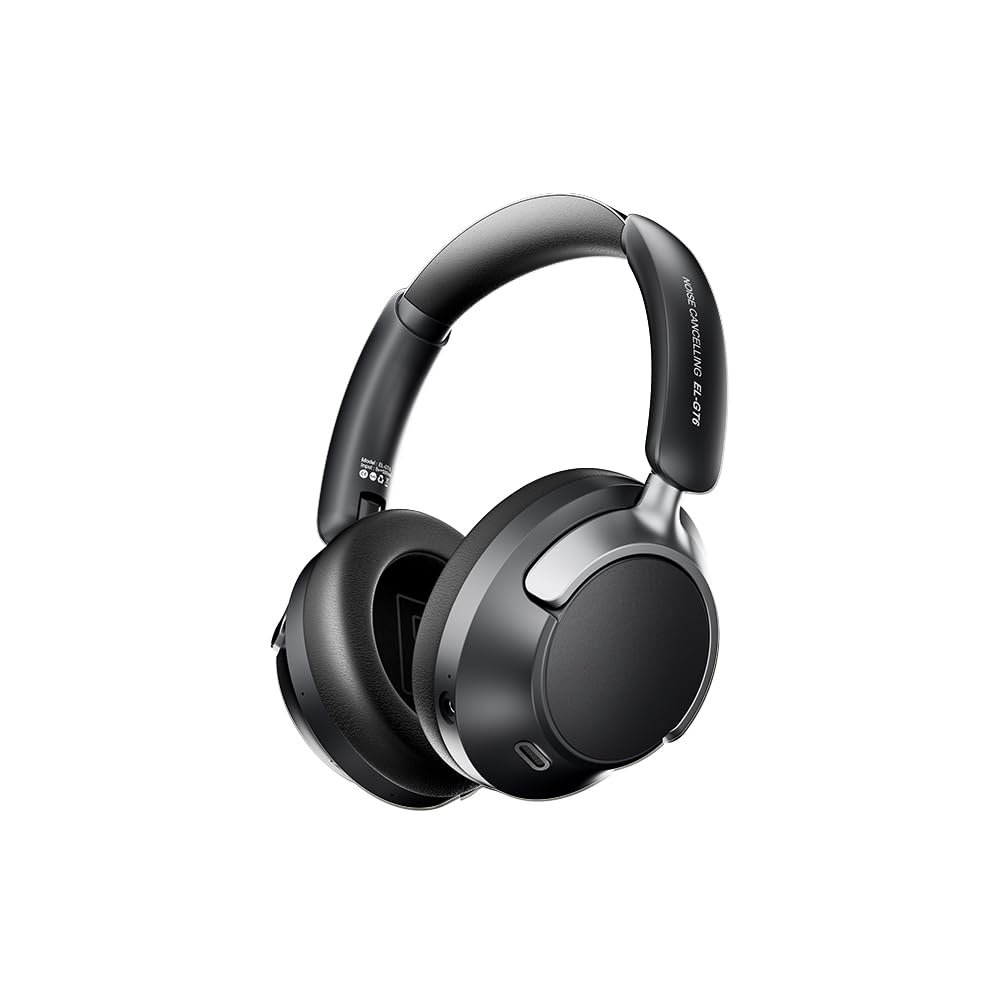 Adaptive Intelligent Dual Feedback Noise-canceling Headphones Wireless Bluetooth 6.0HIFI Stereo Sound Effect Can be Used for 120 Hours Office Outdoor Sports Games quietcomfort Headphones (Black)