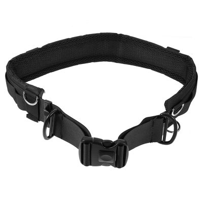 BESPORTBLE Multi-function Adjustable Camera Waist Belt Strap with Expandable Sockets for DSLR Photography Nylon Black Wristband for Photographers Portable Lens and Accessory Holder