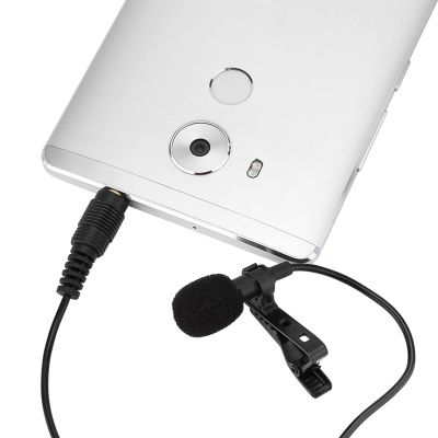 High Sensitivity Wired Mini Clipon Lapel Microphone - Wide Dynamic Range Clear Voice for Speeches Computer Mic