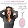 COOLHIYA Personal Security Alarm for Women with LED Light Loud Emergency Safety Siren USB Rechargeable Personal Alarm Keychain for Joggers Elderly and Night Workers Compact Device view 2