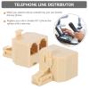 BESPORTBLE 10PCS Two Way Phone Line Splitter Adapter for Landline Telephone Wall Socket Converter Dual Port Telephone Plug Splitter for Phones Fax Machines Modems and Pos Devices view 3