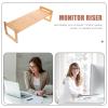 COOLHIYA Ergonomic Laptop Stand Riser with Desktop Organizer Multi-use Monitor Riser and Storage Rack for Home Office Smooth Edges and Strong Capacity view 4