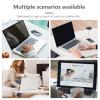 HOLIDYOYO Ergonomic Desktop Monitor Stand Riser with Stable Base for Neck Strain Relief Lightweight Portable Computer and Laptop Holder Shelf Minimalist Design Desk Organizer for Office Use view 3