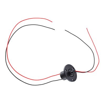 Electrical Slip Ring 2 Wires 2A 250RPM 22mm 360 Degree Rotation for CCTV Security Systems Electric Testing Equipment Contact Collector with Continuous Rotation