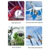 Electrical Slip Ring 2 Wires 2A 250RPM 22mm 360 Degree Rotation for CCTV Security Systems Electric Testing Equipment Contact Collector with Continuous Rotation view 3