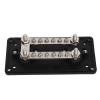 Juqrelith Power Distribution Block with 4 Post 100A Dual, Heavy Duty 12-48V Car Truck RV Boat - Modular Box Design, Removable, Convenient Wiring view 2