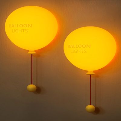 Fuloon Night Light, Balloon Wall Light Rechargeable Bedroom Night Lamp with Timer, Silicone Soft Hallway Lighting for Nursery, Boys, Girls, Children 2 Pcs
