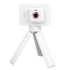 Wisoqu Thumb Camera, 1080P FHD Nature Wide Angle Lens with Electronic Image Stabilization, Magnetic Detachable Design, APP Control, with Tripod (White) view 1