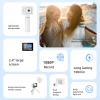 Wisoqu Thumb Camera, 1080P FHD Nature Wide Angle Lens with Electronic Image Stabilization, Magnetic Detachable Design, APP Control, with Tripod (White) view 3