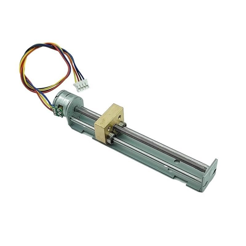 15mm Linear Slider Stepping Electronic Starter with Metal Nut Moving Block 2-Phase 4-Wire Stepper Electronic Starter Long Screw Rod DIY Motor Drivers