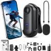 4K Mini Body Camera,Wearable Action Body Cam, Thumb Hands Free Waterproof Recording Wearable Cameras - POV Worn Portable Personal Camcorder - for Work Travel Pet Walk Swim (Black 4k,32g) view 1