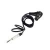 CTGFBUW 3PINs 6.35mm Connector Head 90 Degree Right Angle Male to Female Micphone Plug Audio Cable(Black Black,1m) view 1