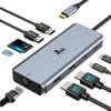LIONWEI 9 in 1 Laptop Docking Station, Dual HDMI, 100W PD, USB C 3.0, Ethernet, Audio/Mic, USB C Hub for Dell/Surface/HP/Lenovo Laptops view 1