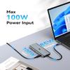 LIONWEI 9 in 1 Laptop Docking Station, Dual HDMI, 100W PD, USB C 3.0, Ethernet, Audio/Mic, USB C Hub for Dell/Surface/HP/Lenovo Laptops view 4