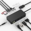 Surface Docking Station, 11-in-1 Surface Dock Dual Displays HDMI 4K@60HZ+VGA, Surface Pro Docking Station with Power Supply for Surface Pro 11/10/9/8/X/7/6/5/4/3, Book, Laptop, Go Dock view 1