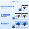Surface Docking Station, 11-in-1 Surface Dock Dual Displays HDMI 4K@60HZ+VGA, Surface Pro Docking Station with Power Supply for Surface Pro 11/10/9/8/X/7/6/5/4/3, Book, Laptop, Go Dock view 3