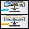 ATLAHET 8K KVM Switch 3 Monitors 2 Computers 8K 60Hz 4K 120Hz KVM Switches HDMI+2 Displayport for Two PC Share Triple Monitor and 4 USB 3.0 Devices Support Extended and Duplicate Mode-2DP+HDMI-15.5CM view 3