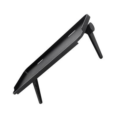 COHEALI Tv Screen Top Storage Shelf with Non-slip Surface and Perforated Design for Flat-screen Tvs and Computer Monitors Black Desktop Organizer for Media Devices and Office Use