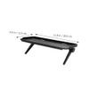 COHEALI Tv Screen Top Storage Shelf with Non-slip Surface and Perforated Design for Flat-screen Tvs and Computer Monitors Black Desktop Organizer for Media Devices and Office Use view 2