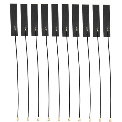 5dBi Internal FPC Antenna High Gain Flexible Soft Board Patch IPEX Head Signal Stabilization for Wireless Monitoring WiFi Bluetooth Modules Smart Home 10PCS NZNBFPCO01