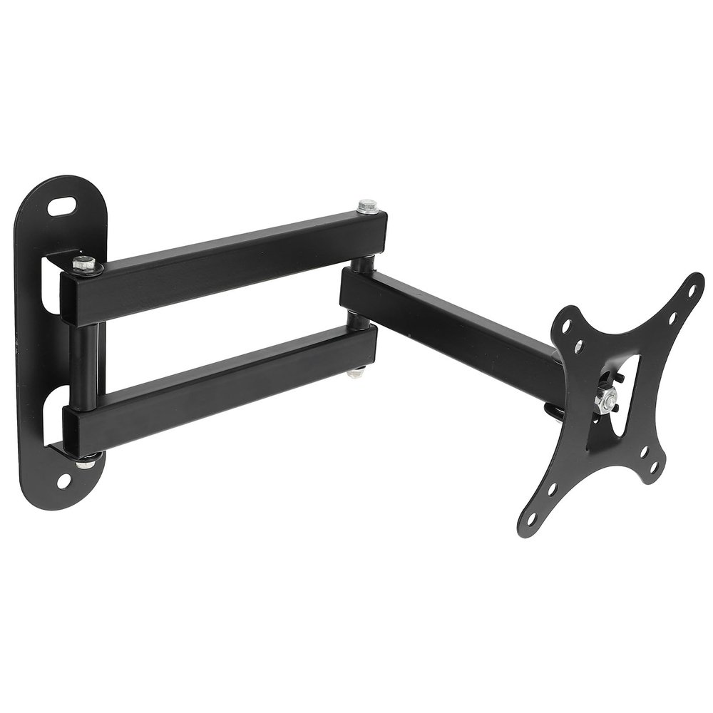 COHEALI Adjustable Monitor Holder with Dual Telescopic Arms and Tilt LCD Tv Wall Mount Bracket for Screens Swivel and Extendable Rack for Comfortable Viewing and Space Saving