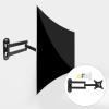 COHEALI Adjustable Monitor Holder with Dual Telescopic Arms and Tilt LCD Tv Wall Mount Bracket for Screens Swivel and Extendable Rack for Comfortable Viewing and Space Saving view 2