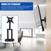COHEALI Adjustable Monitor Holder with Dual Telescopic Arms and Tilt LCD Tv Wall Mount Bracket for Screens Swivel and Extendable Rack for Comfortable Viewing and Space Saving view 4