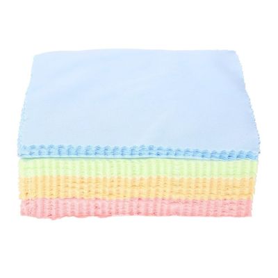 Chiffonade 100Pcs Jewelry Polishing Cloths Reusable Wiping Pads Microfiber Cleaning Cloths for Watches Glasses Accessories