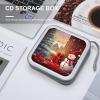 RLDOBOFE Merry Christmas Day CD Case Holder Hard Plastic DVD Disc Storage Case Holder DVDs Wallet Holders with Zipper Disc Cases Storage Binder CD/DVD Case Wallet for Car Home Office Travel view 4