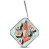 RLDOBOFE Sushi CD Case Holder Hard Plastic DVD Disc Storage Case Holder DVDs Wallet Holders with Zipper Disc Cases Storage Binder CD/DVD Case Wallet for Car Home Office Travel view 3