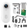 DianSCJ 128gb 4K Thumb Action Camera, HD Action Camera, Motorcycle Camera with Audio and Video Recording, Waterproof Sports Cameras for Running Cycling Swimming Hiking Travel (4K,White) view 1