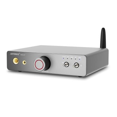 AIYIMA DAC A7 Mini Desktop Bluetooth DAC, USB C Digital to Analog Audio Converter for Home Stereo Amplifier,3.5mm | 6.35mm Dual Headphone Jacks, Optical/Coaxial Input, RCA Output