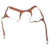 Camera Harness Strap Leather Double Shoulder, Adjustable Artificial Leather and Aluminum - Comfortable Weight Distribution, Secure Double Locking Buckle, Ideal for Digital and SL (Bow Type, Brown) view 2