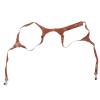 Camera Harness Strap Leather Double Shoulder, Adjustable Artificial Leather and Aluminum - Comfortable Weight Distribution, Secure Double Locking Buckle, Ideal for Digital and SL (Bow Type, Brown) view 3