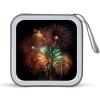 RLDOBOFE Splendid Fireworks CD Case Holder Hard Plastic DVD Disc Storage Case Holder DVDs Wallet Holders with Zipper Disc Cases Storage Binder CD/DVD Case Wallet for Car Home Office Travel view 1