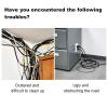 Decorative Cable Hider,Metal Cable Cover,Stainless Steel Lamp Cable Cover,Floor Cable Concealer,Cable Management,Self Glues Antique Wire Hider,Cable Management Channel for Wall(Silver A,2x1in) view 3