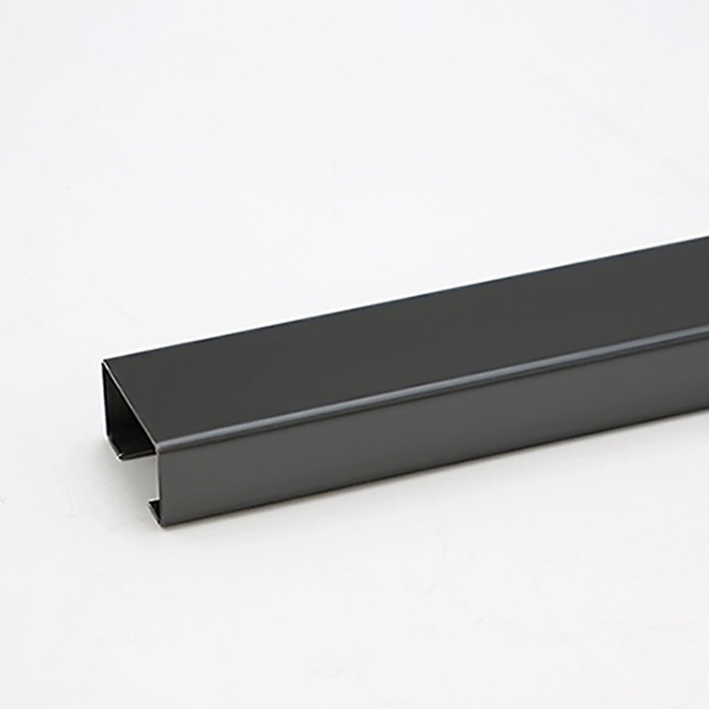 Decorative Cable Hider,Metal Cable Cover,Stainless Steel Lamp Cable Cover,Floor Cable Concealer,Cable Management,Self Glues Antique Wire Hider,Cable Management Channel for Wall(Black B,1.2x0.6in)