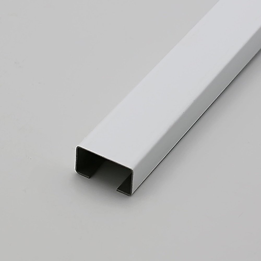 Decorative Cable Hider,Metal Cable Cover,Stainless Steel Lamp Cable Cover,Floor Cable Concealer,Cable Management,Self Glues Antique Wire Hider,Cable Management Channel for Wall(White,1x0.5in)