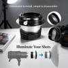 Alloy Adapter Ring for Bowens Mount Softbox Flash Light, Durable and Compact - Universal Compatibility, Easy Installation, Ideal for Photography Lighting view 3